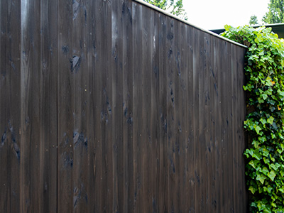 schutting halfhouts rabat zwart