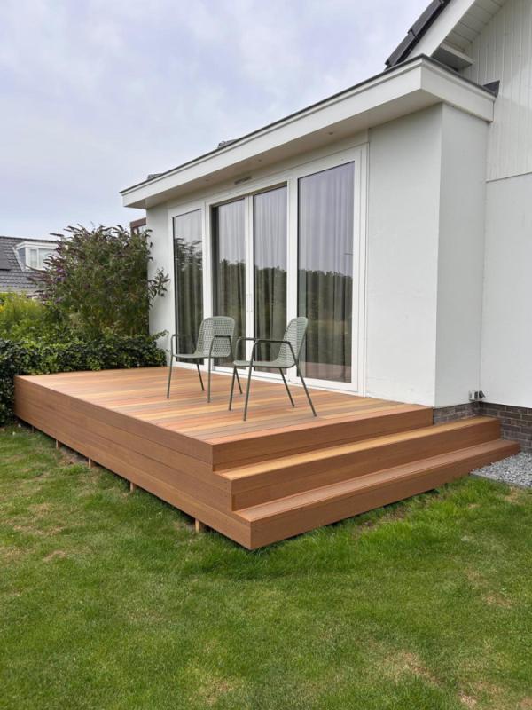 Fiberdeck Exotics vlonder op schroeffundatie