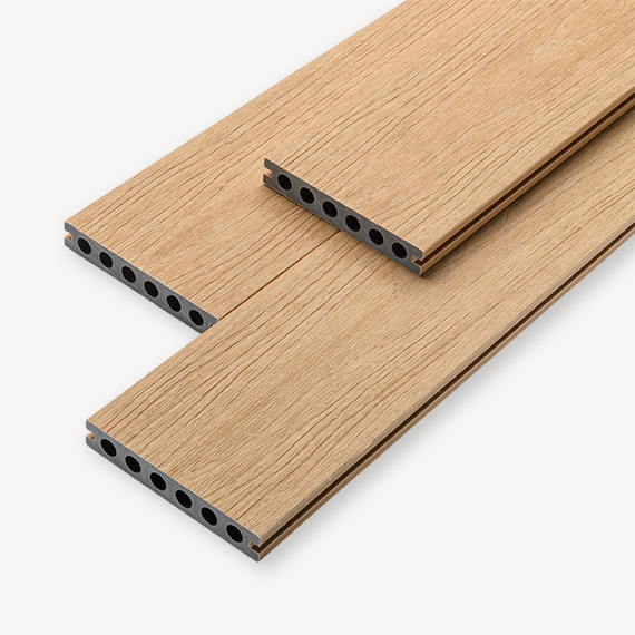 Composiet vlonderplank Fiberdeck | red cedar | 13,8 cm