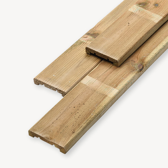 Afdeklat schutting | grenen | plat