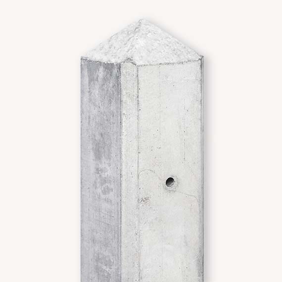 Betonpaal grijs | Voor tuinscherm 130 cm