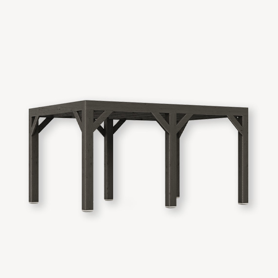 Douglas overkapping Vantinge | zwart gespoten