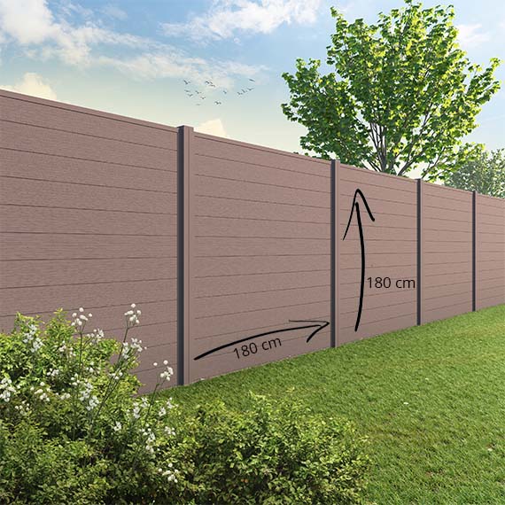 Velufence schutting composiet | Duofuse tropical brown