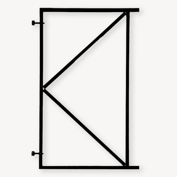 Tuindeur frame zwart