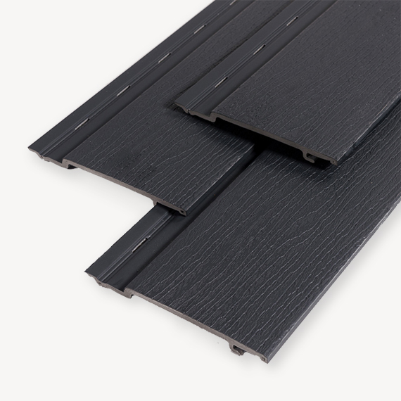 Kunststof gevelbekleding | classic sponning | antraciet