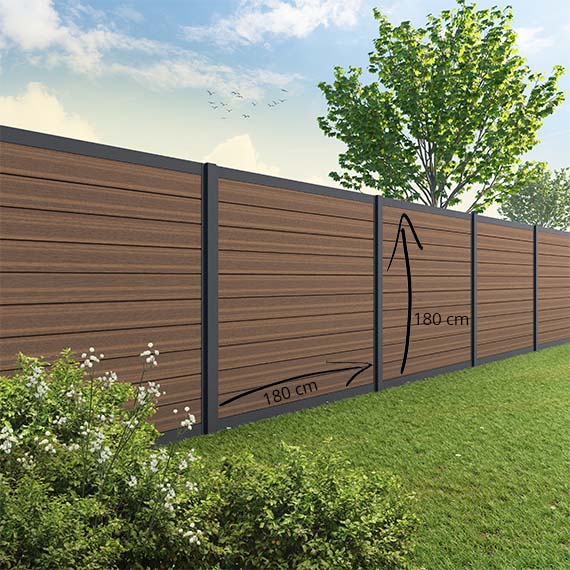 Velufence composiet schutting | Fiberdeck ipé brown