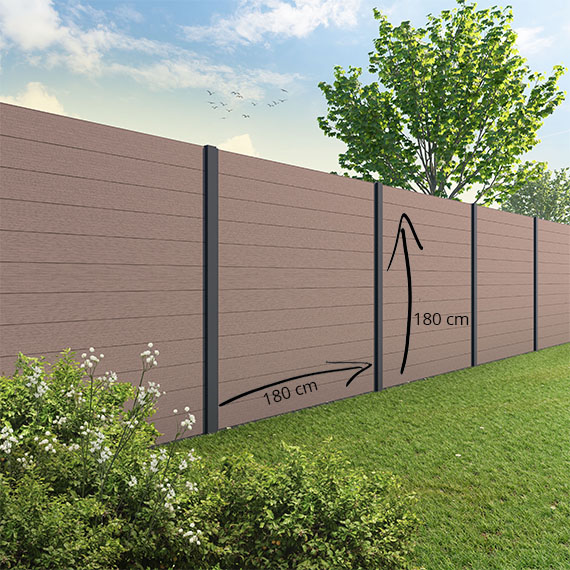 Velufence composiet schutting | Duofuse tropical brown