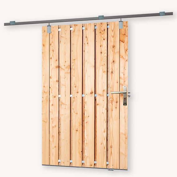 Schuifdeur buiten | geen doorkijk | verzinkt frame