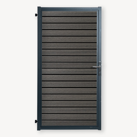 Tuindeur composiet Velufence | dark grey triple
