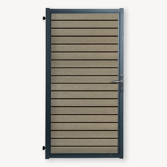 Tuindeur composiet Velufence | light grey triple