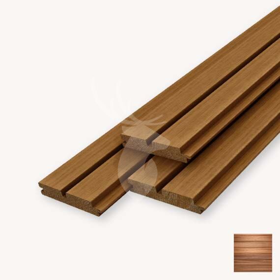 EXTRION thermowood ayous double | 2,5x14 cm
