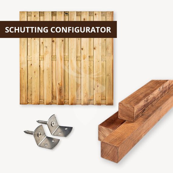 Vuren schutting pakket samenstellen
