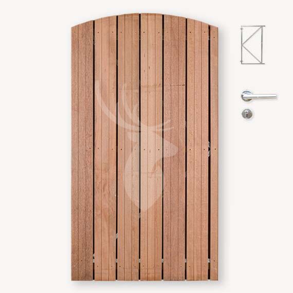 Toogdeur Solide hardhout | geen doorkijk | verzinkt frame