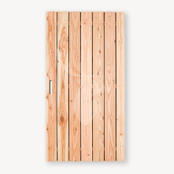 Tuindeur Privacy douglas | geen doorkijk | zwart frame