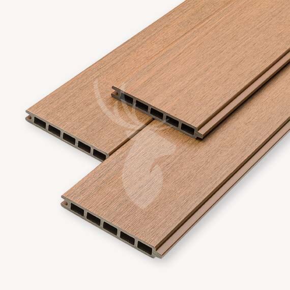 Fiberdeck composiet rabatdeel | teak brown