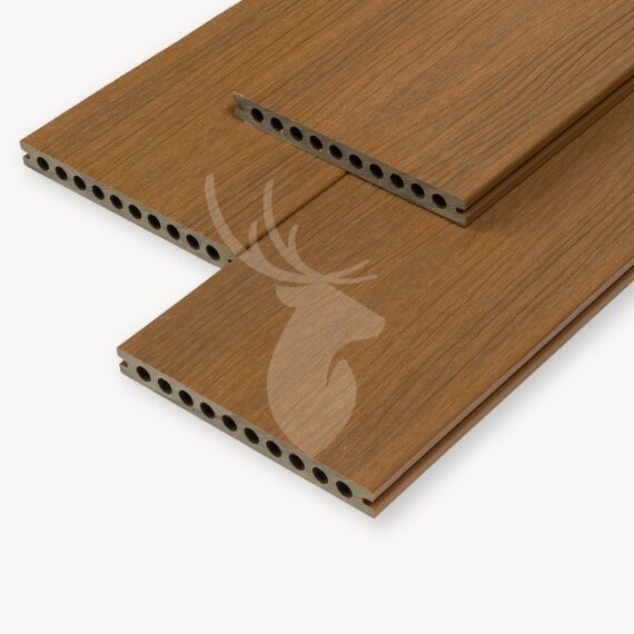 Composiet vlonderplank Fiberdeck | teak brown | 21 cm