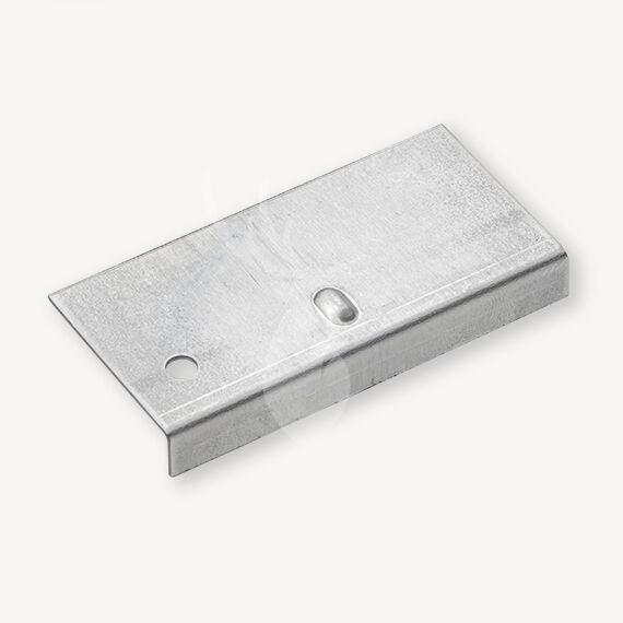 Daktrim verbindingsstuk aluminium | 6 cm hoog