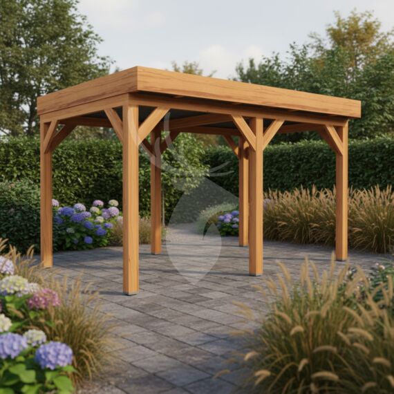 Douglas overkapping Gardvik XL1 | douglas blank geïmpregneerd | 447x305 cm