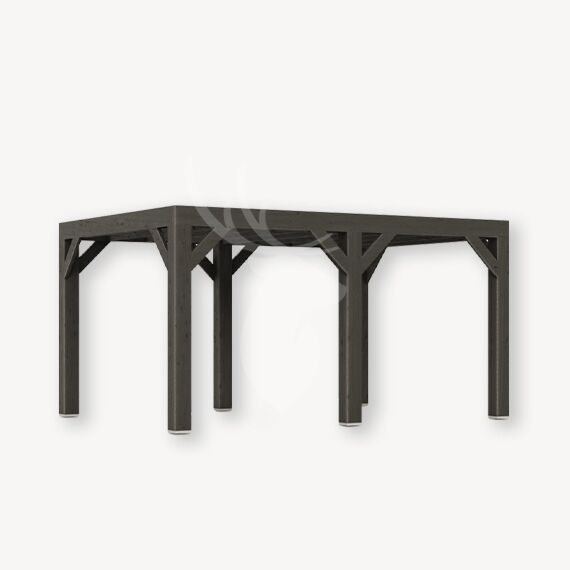 Douglas overkapping Vantinge XL1 | zwart douglas | 457x350 cm