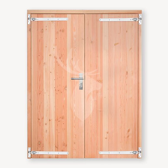Douglas tuinhuis deur | dubbel | verzinkt beslag 