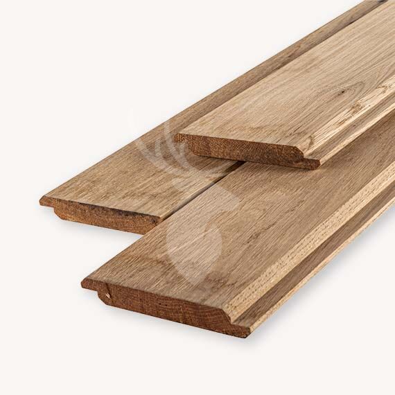 Eiken halfhout rabat | geschaafd | 1,8x17 cm