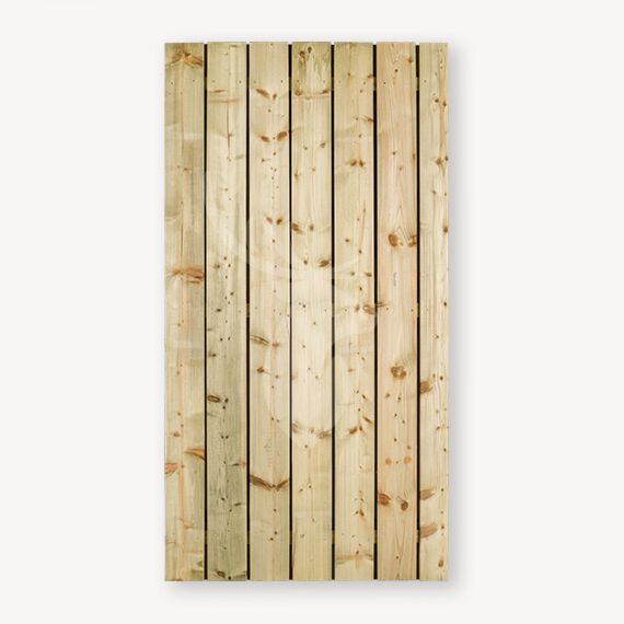 Tuindeur Privacy | zwart frame | zonder slot