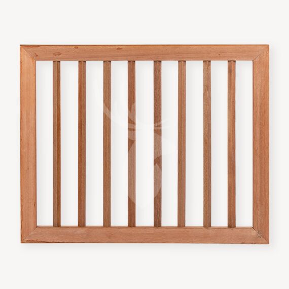 Tuinhekdeur hardhout in kader