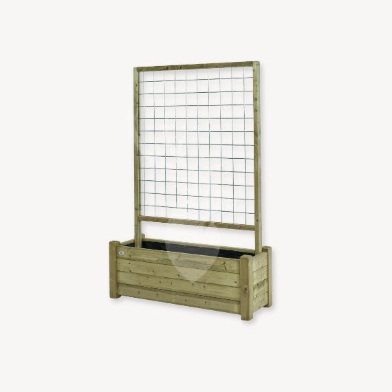 Balkon bloembak met trellis
