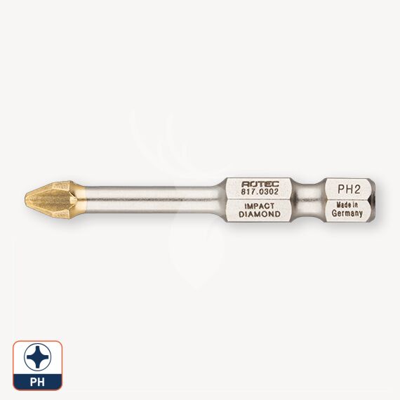 Impact bit diamond