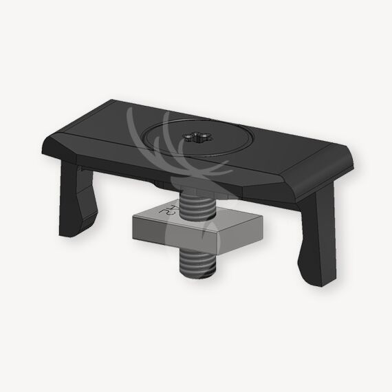 Aslon bevestigingsclips aluminium onderligger 