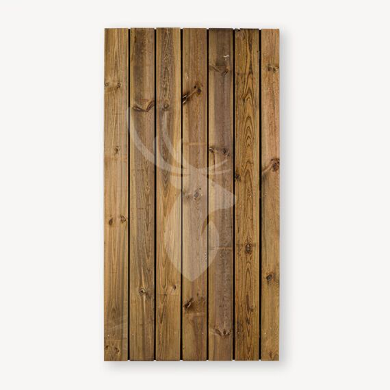 Tuindeur Privacy | zwart frame | zonder slot