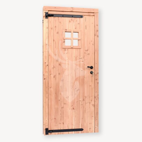 Tuinhuis deur zwart beslag
