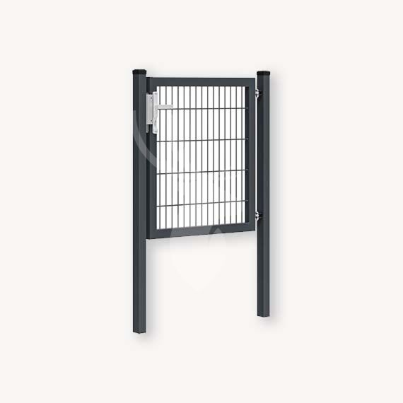 Dubbelstaafmat poort antraciet