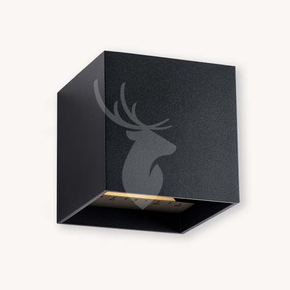 Wandlamp Marte zwart