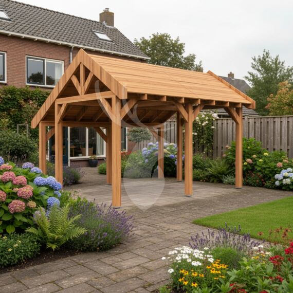 Douglas kapschuur Norheim XXL1 | douglas onbehandeld | 447x444 cm