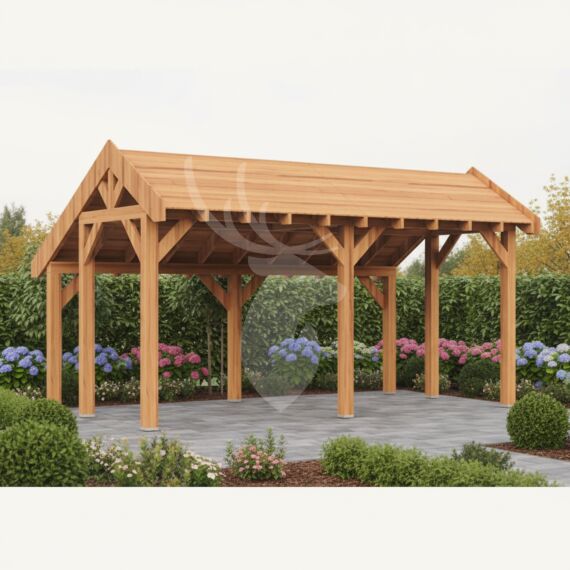 Douglas kapschuur Norheim XL2 | douglas blank geïmpregneerd | 547x344 cm