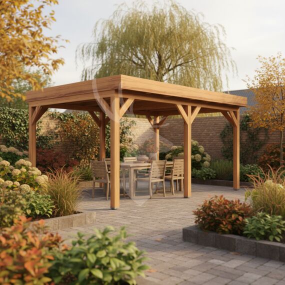 Douglas overkapping Gardvik XXL2 | douglas blank geïmpregneerd | 547x405 cm