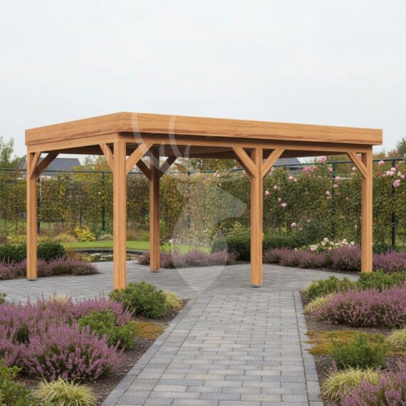 Douglas overkapping Gardvik XXL2 | douglas blank onbehandeld | 547x405 cm