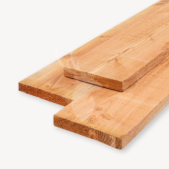 Samenstelling huid heldin Douglas plank | ruw | blank | 3x20 cm | Vandentop Tuinhout