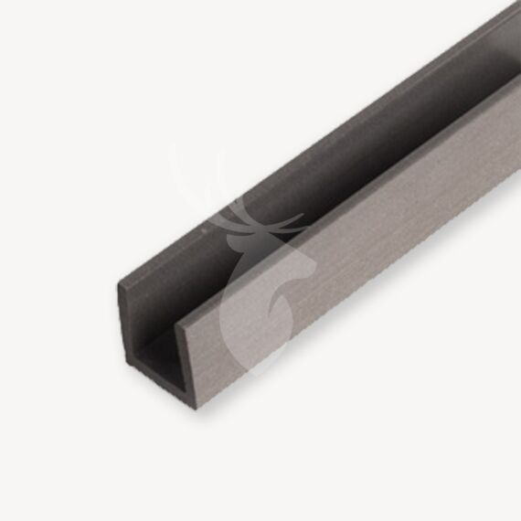Duofuse composiet u-profiel triple | stone grey