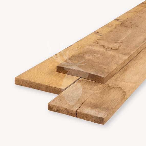 Walter Cunningham dynastie Omhoog Eiken plank | ruw | 2x20 cm | Vandentop Tuinhout