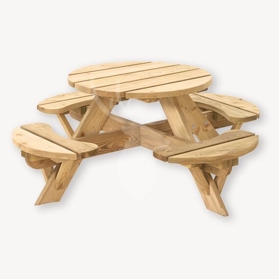 telefoon Klap Correct Ronde kinder picknicktafel | Vandentop Tuinhout