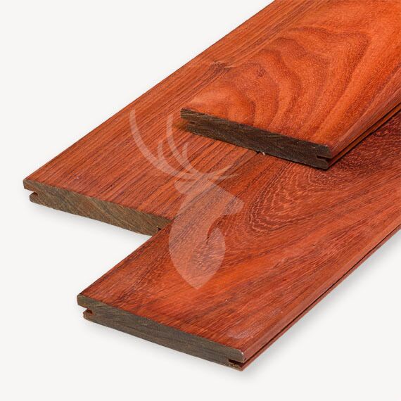 Padouk vlonderplank b-fix | 2,1x14,2 cm | 120 cm