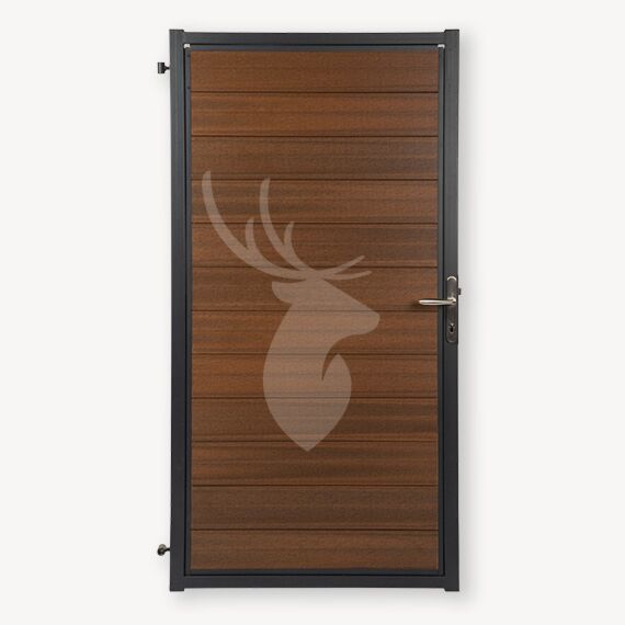 Tuindeur composiet Velufence | ipé brown