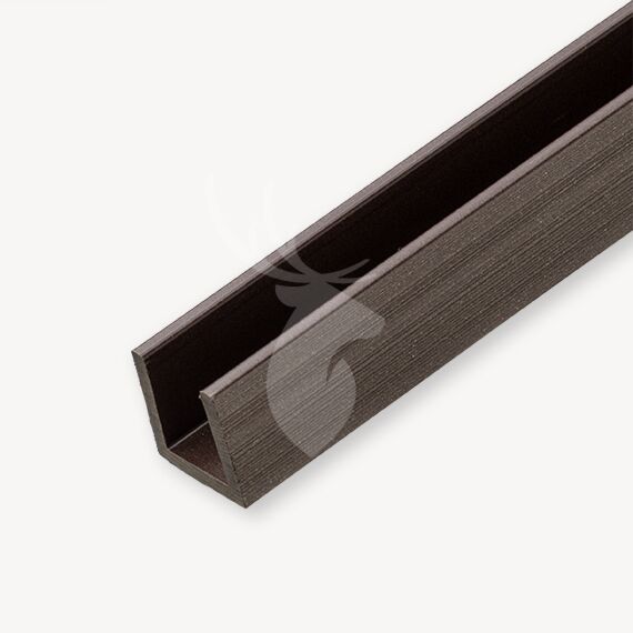 Duofuse composiet u-profiel triple | wengé brown