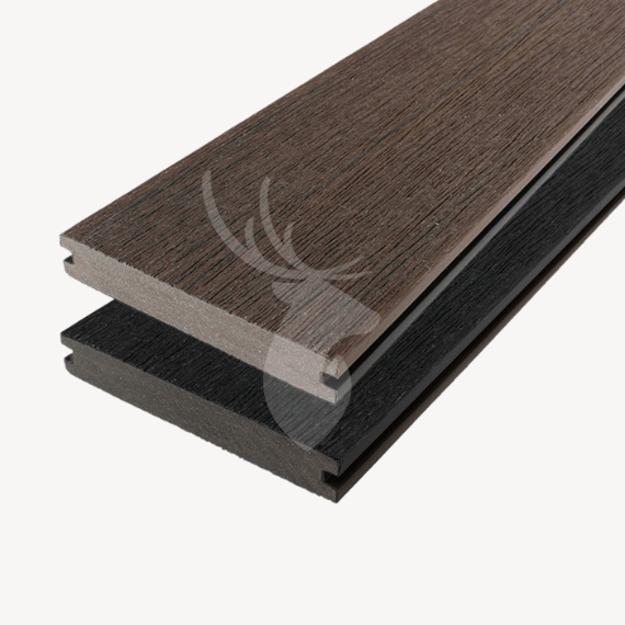 Fiberdeck vlonderplank Vintage | Graphite/Wengé | 13,8 cm 