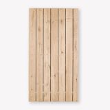 Tuindeur Privacy eiken | geen doorkijk | verzinkt frame