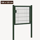 Dubbelstaafmat poort groen