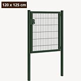 Dubbelstaafmat poort groen