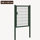 Dubbelstaafmat poort groen